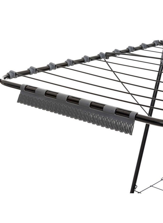 Five Simply Smart Mojave Folding Winged Clothes Airer Black and Grey 125 x 60 x 160 cm 140963 - Image 2